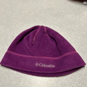 Columbia brand purple small youth kids winter hat beanie